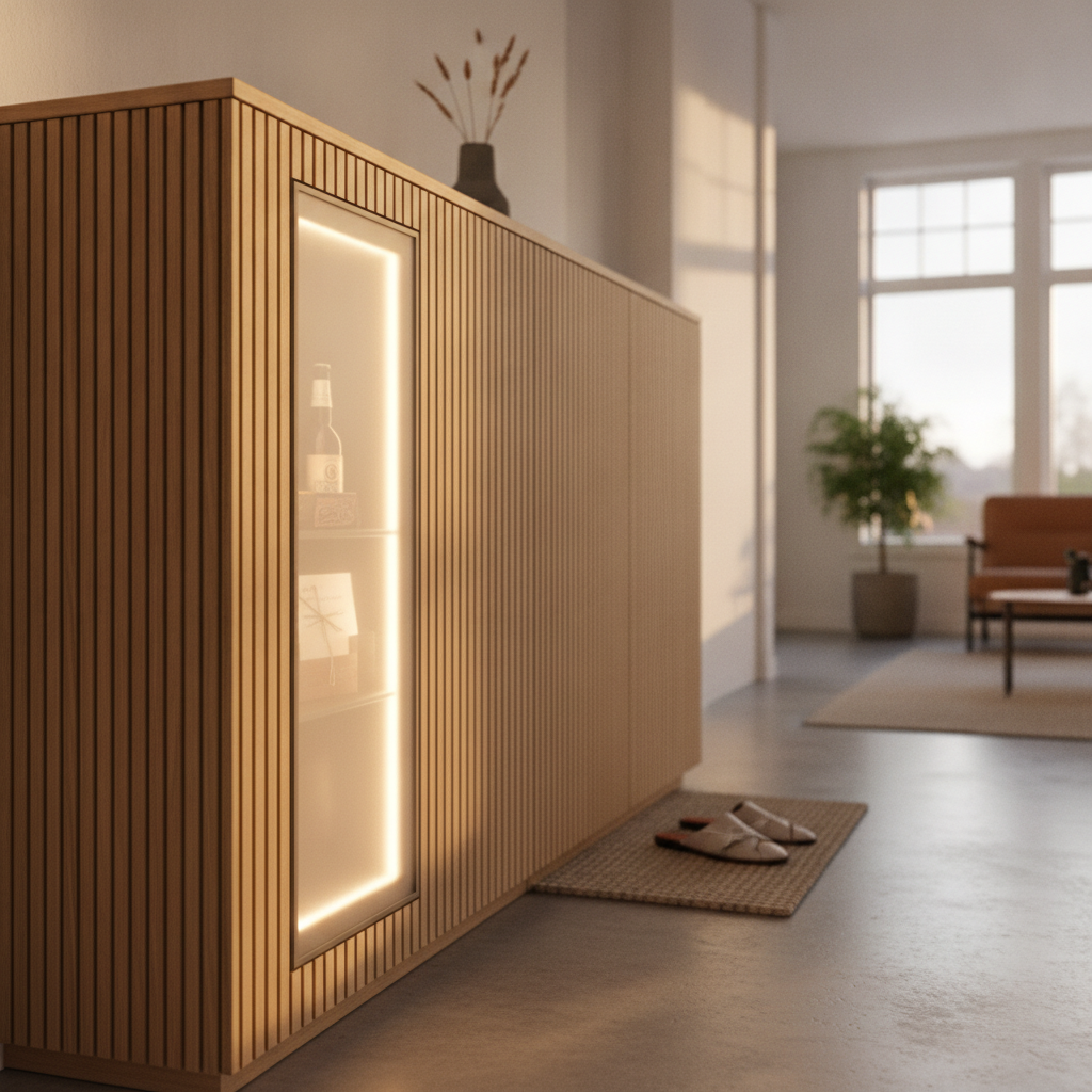 Slimme locker voor geautomatiseerde welkomstpakketten in een Airbnb