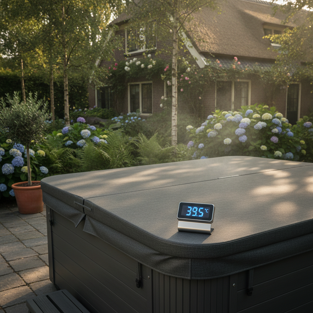 Hoogwaardige isolatie cover voor een spa in een vakantiewoning voor energiebesparing.