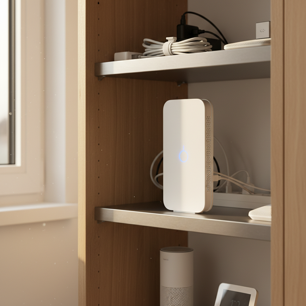 4G/5G failover router voor gegarandeerde connectiviteit van slimme apparaten in een Airbnb.