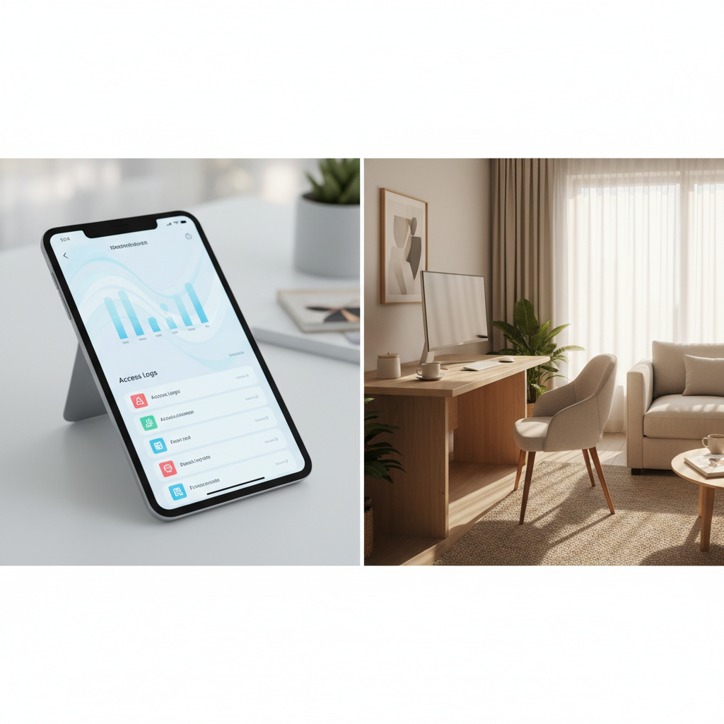 Dashboard voor beheer van toegangscodes voor mid-stay verhuur.